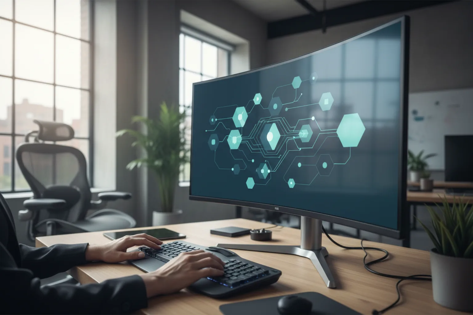 Mejor agencia de automatización con n8n en España: editor de workflows de n8n conectando aplicaciones empresariales en una pantalla